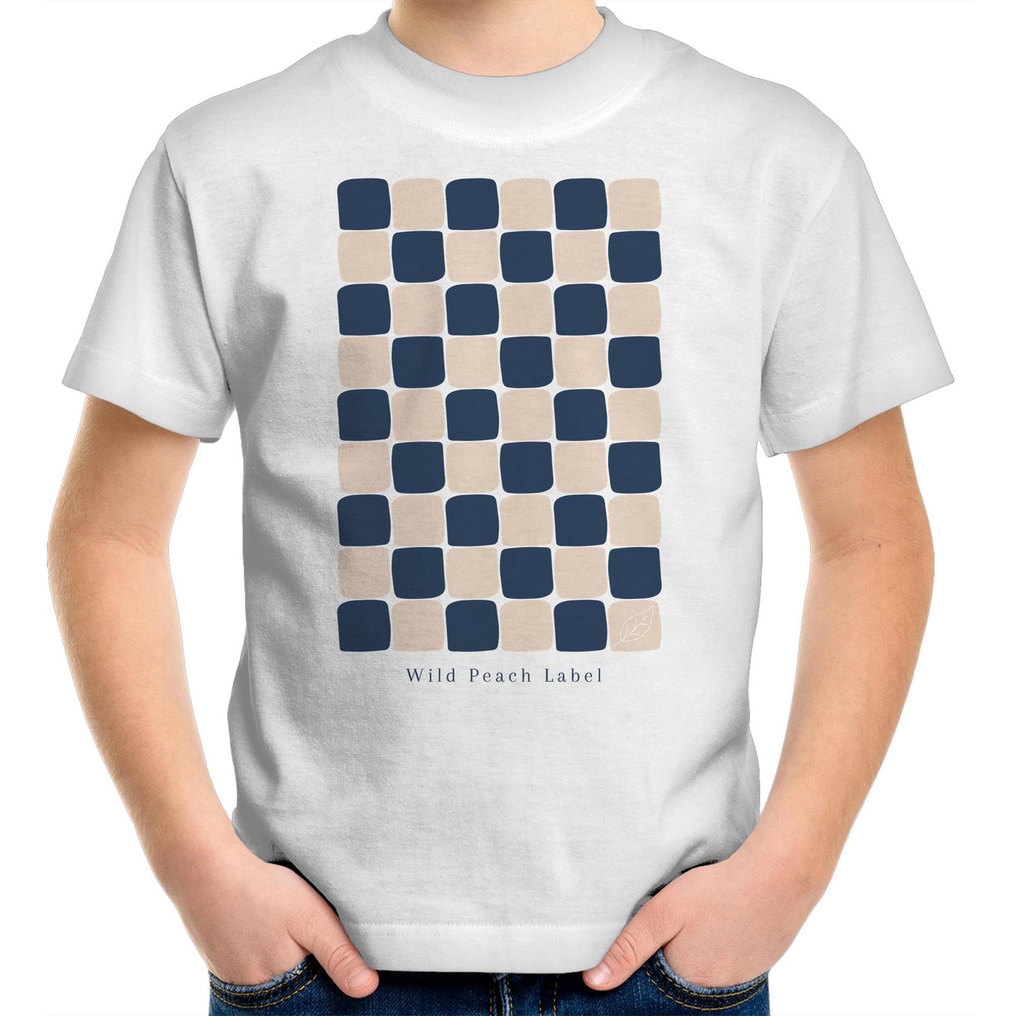 Patchwork Navy Youth Tee